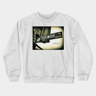 Inglewood Boulevard, Culver City, California by Mistah Wilson Crewneck Sweatshirt